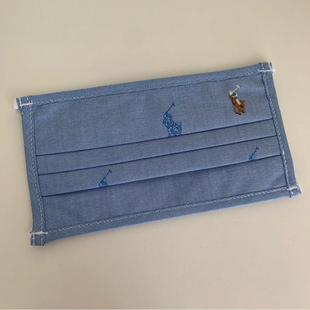 Ralph Lauren embroidered face mask